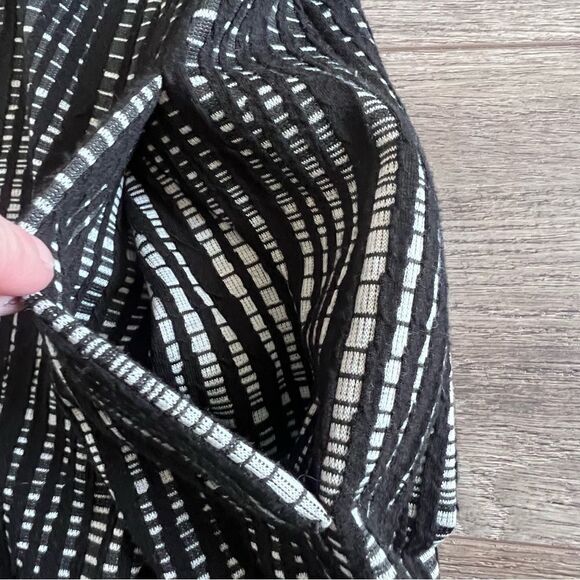 Evereve Allison Joy Black and White Printed Dress 3/4 Length Sleeves Size Small - Picture 6 of 11